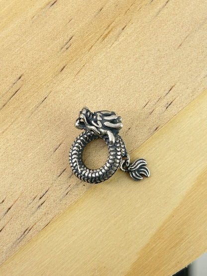 S925 silver dragon charm style 2
