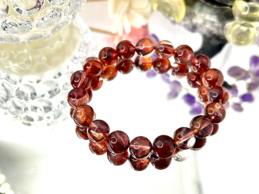 Red Hematoid Quartz bracelet