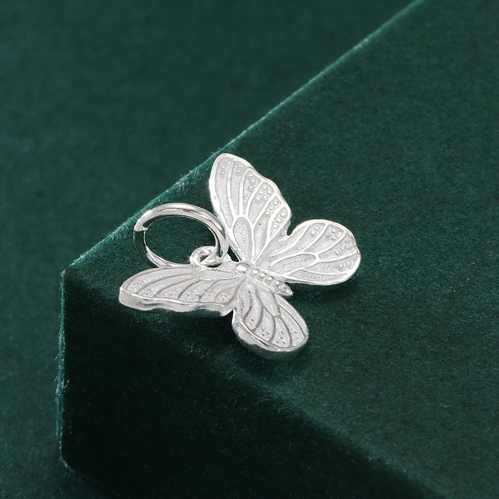 S925 sterling silver vintage butterfly charm