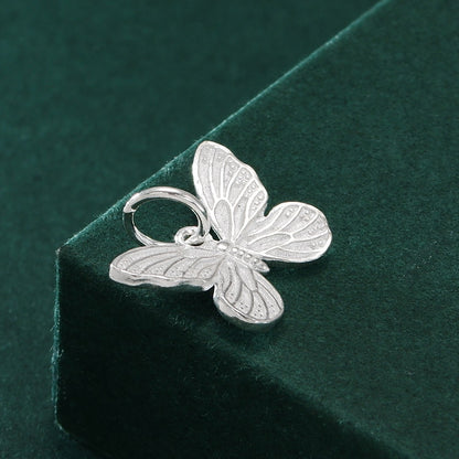 S925 sterling silver vintage butterfly charm