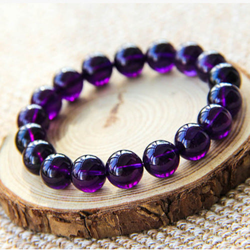 [New Preferred] collectible Uruguayan amethyst bracelet women's natural crystal bracelet purple bracelet jewelry