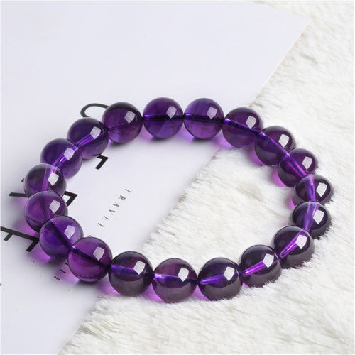 [New Preferred] collectible Uruguayan amethyst bracelet women's natural crystal bracelet purple bracelet jewelry