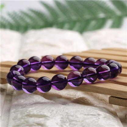 [New Preferred] collectible Uruguayan amethyst bracelet women's natural crystal bracelet purple bracelet jewelry