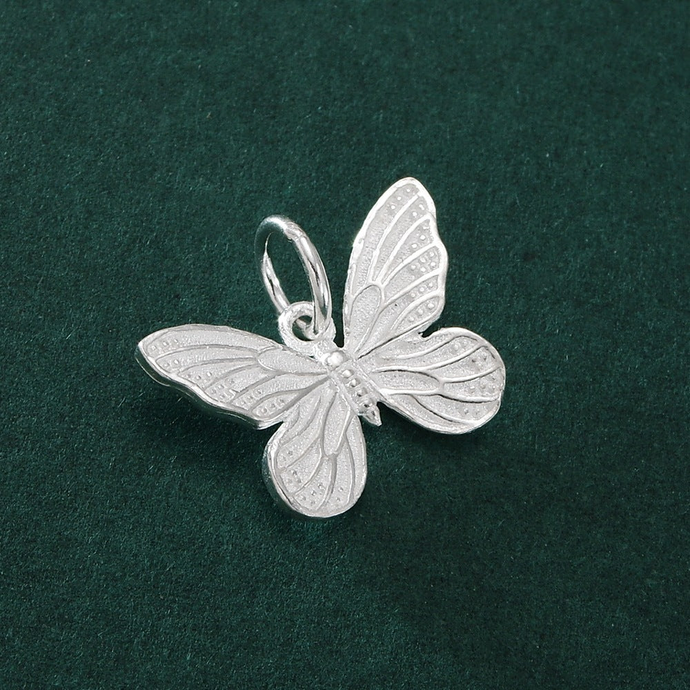 S925 sterling silver vintage butterfly charm