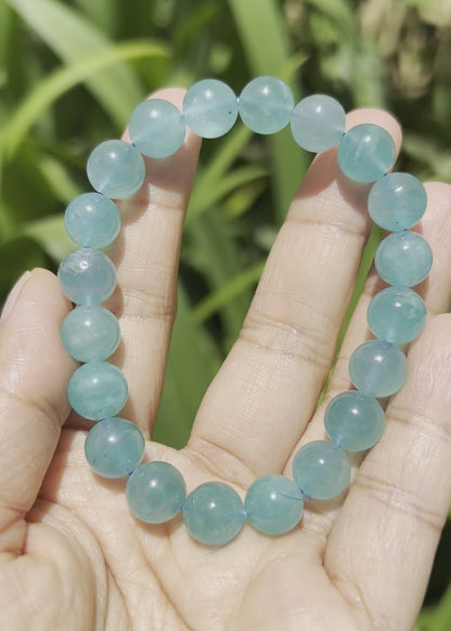 Blue amazonyte bracelet